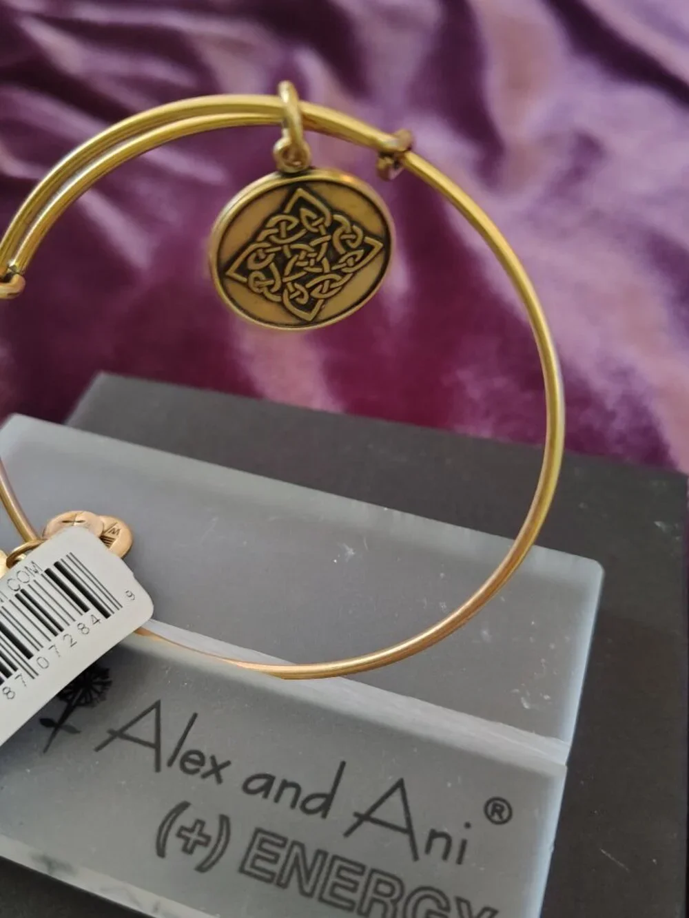 Alex and Ani Celtic Knot Endless Energy Adjustable Bangle Positive Self Love 795